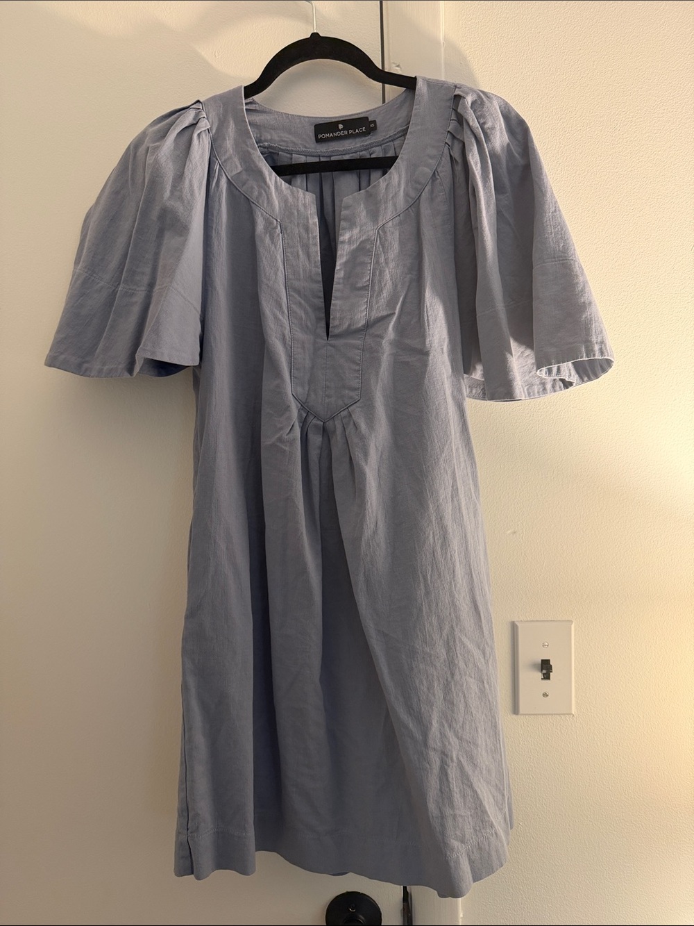 Tuckernuck Light Blue Short Sleeve Mini Dress